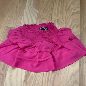 Katie J NYC Pink Ruffled Kids Dress